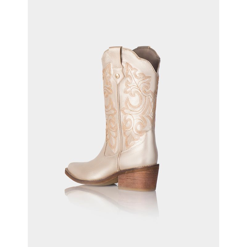 STIVALI - Bota Disha Cuero Dorado