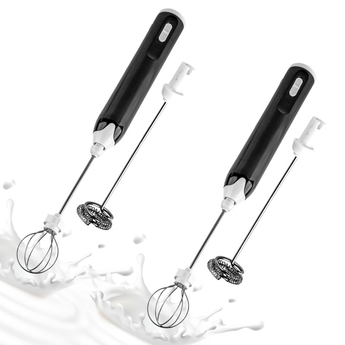 CHEF MASTER - Set x2 Batidor Eléctrico Portátil Recargable Doble con USB