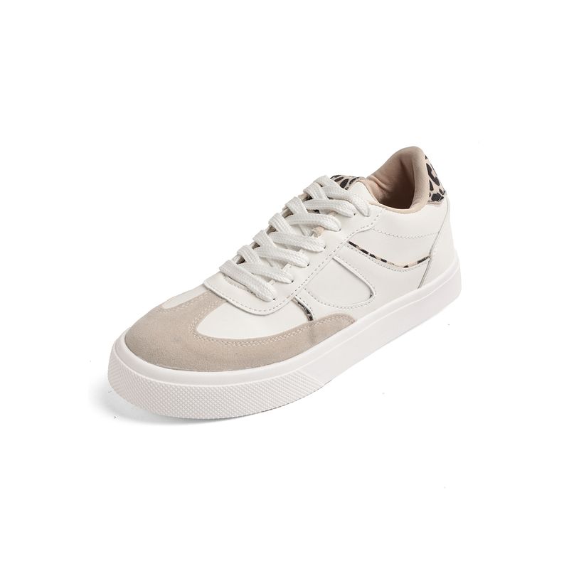 SEVENTEEN - DEPORTIVO BLANCO CON ANIMAL PRINT SUELA BLANCO SEVENTEEN LIZZIE