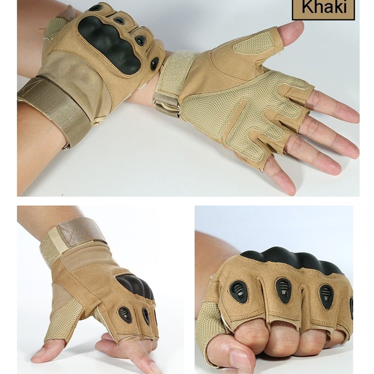 GENERICO - Guantes de Moto Cortos Transpirables y Antideslizantes