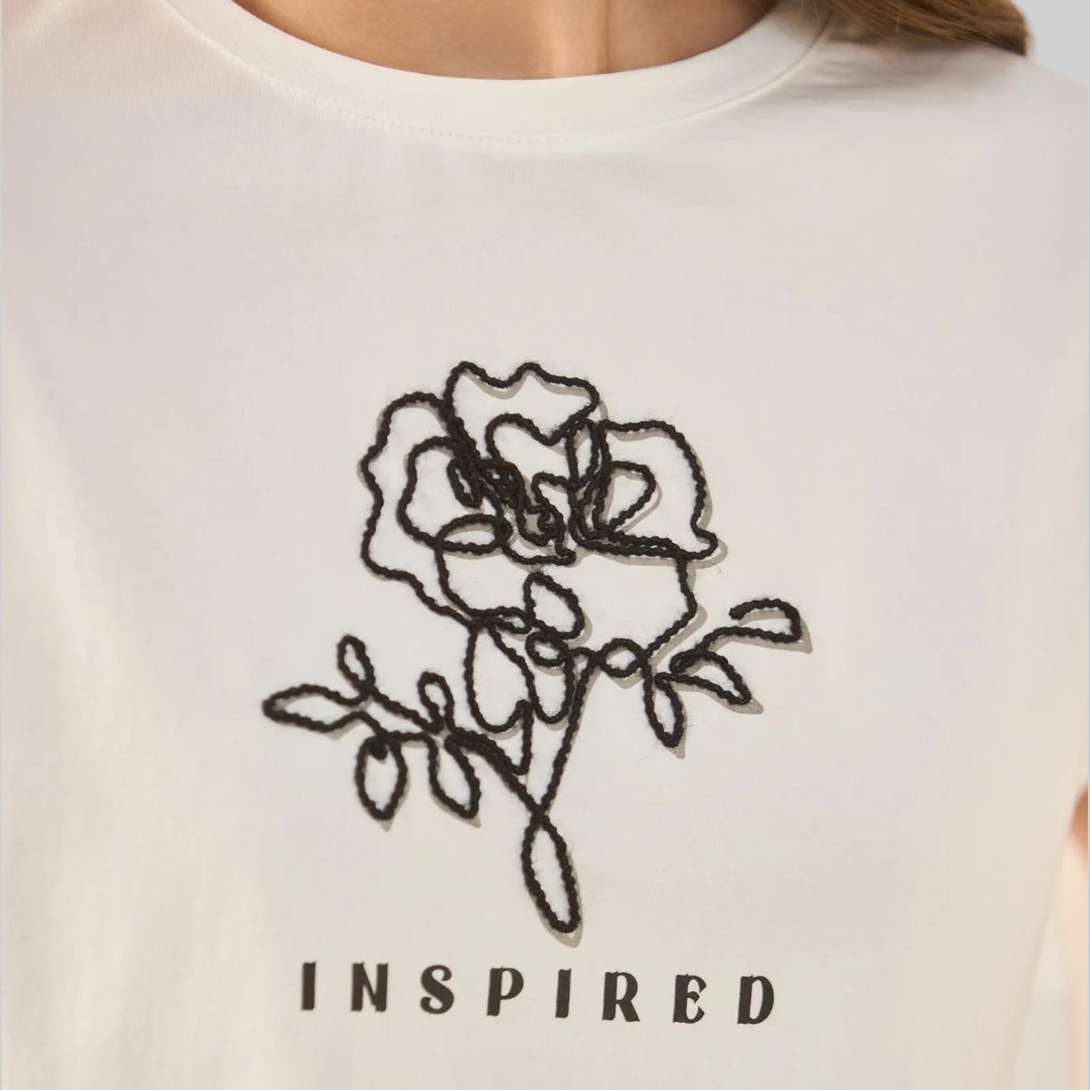 ESPRIT - Esprit Camiseta para Mujer Estampada - Blusa para Dama Básica