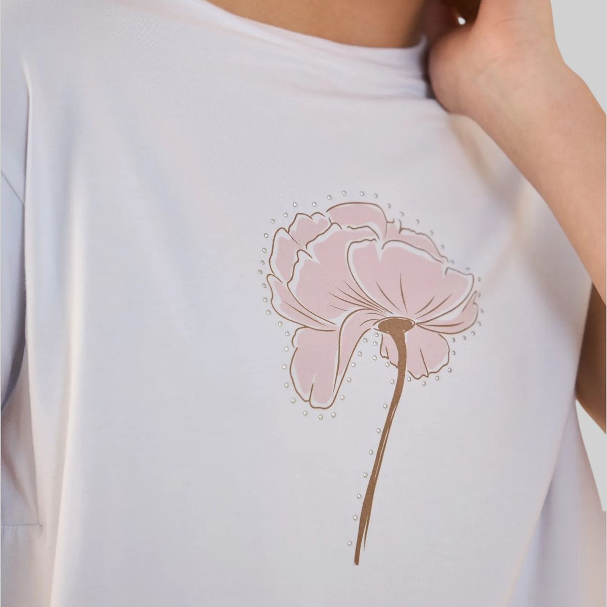 ESPRIT - Esprit Camiseta para Mujer Manga Sisa Rodada - Blusa para Dama Ideal para Diario