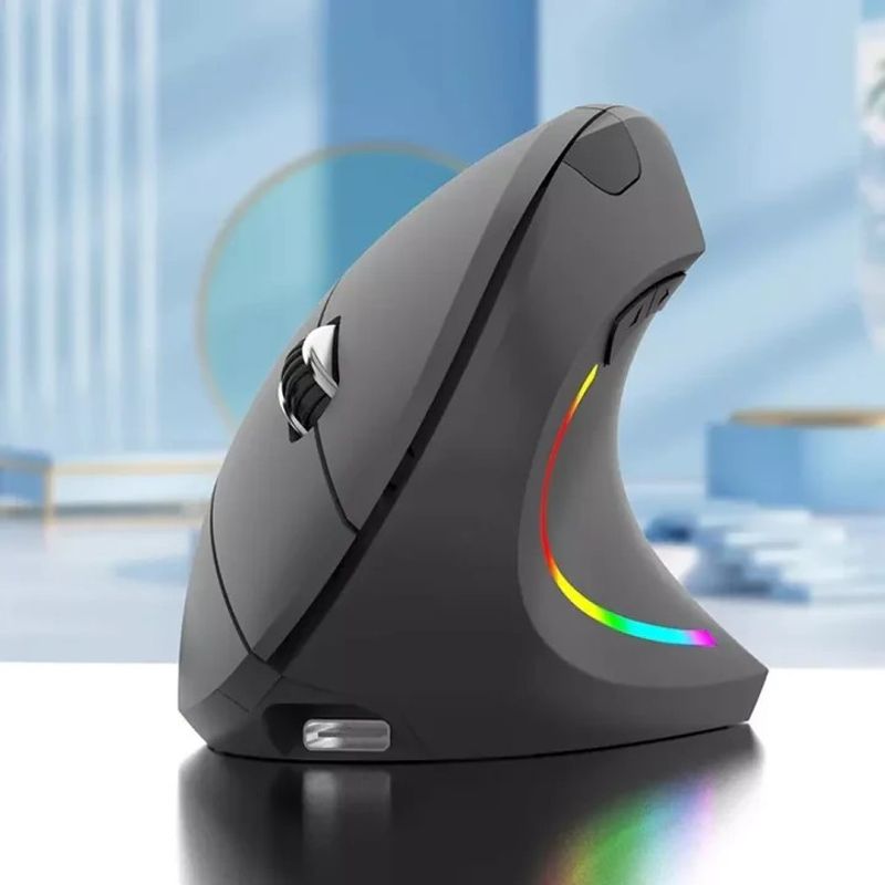 GENERICO - Mouse Ergonómico Inalambrico Recargable Jertech JR322