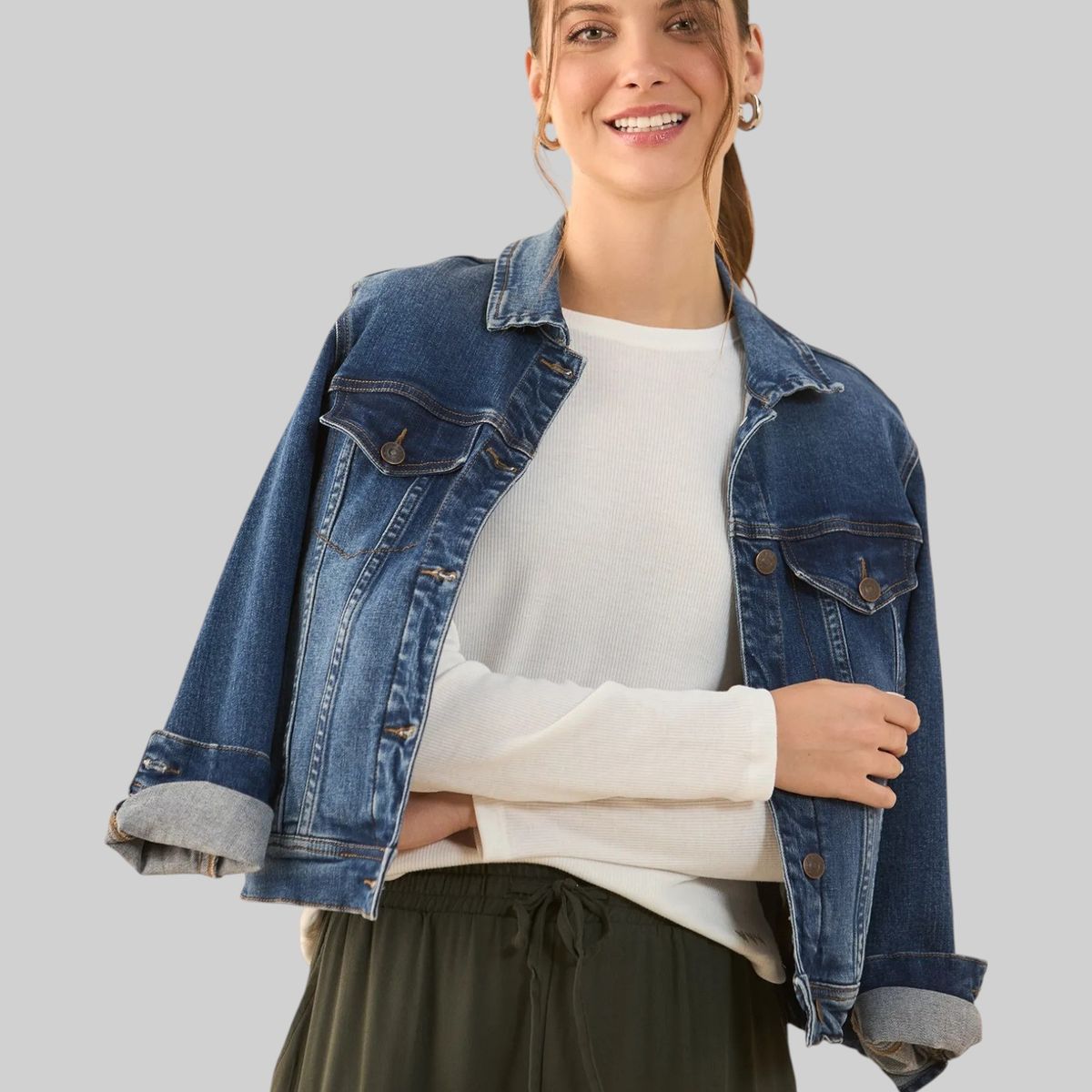 ESPRIT - Esprit Camiseta para Mujer en Tela Acanalada - Blusa para Dama Versátil