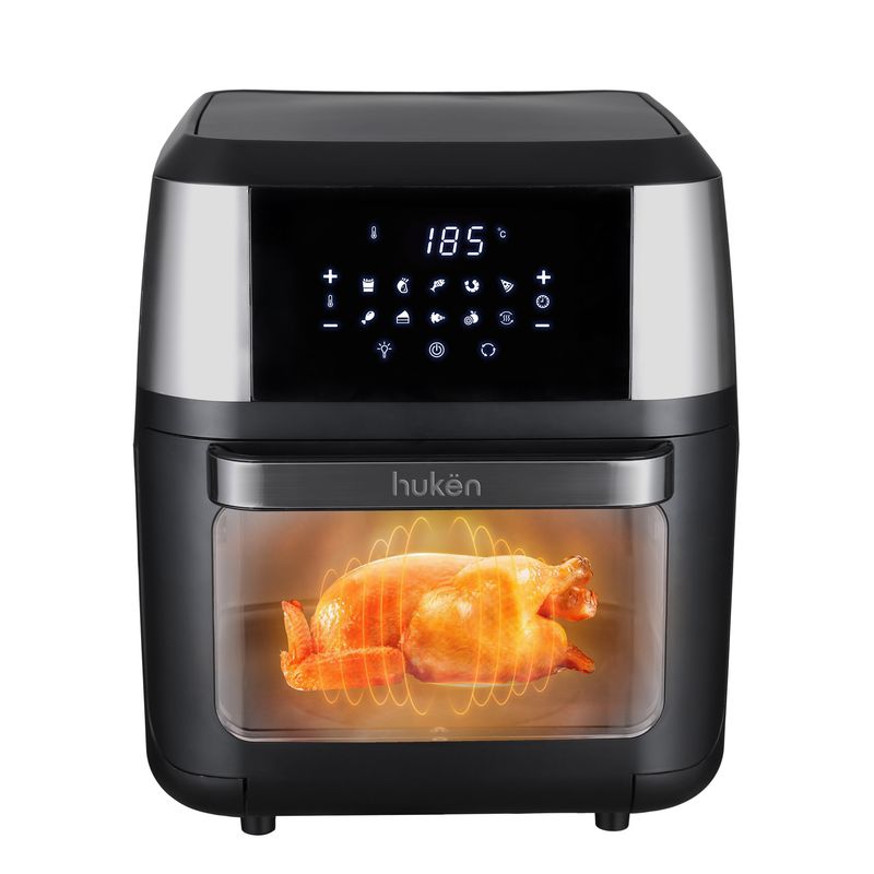HUKEN - Freidora de Aire Multifuncional Premium Negro 12L Hukën®