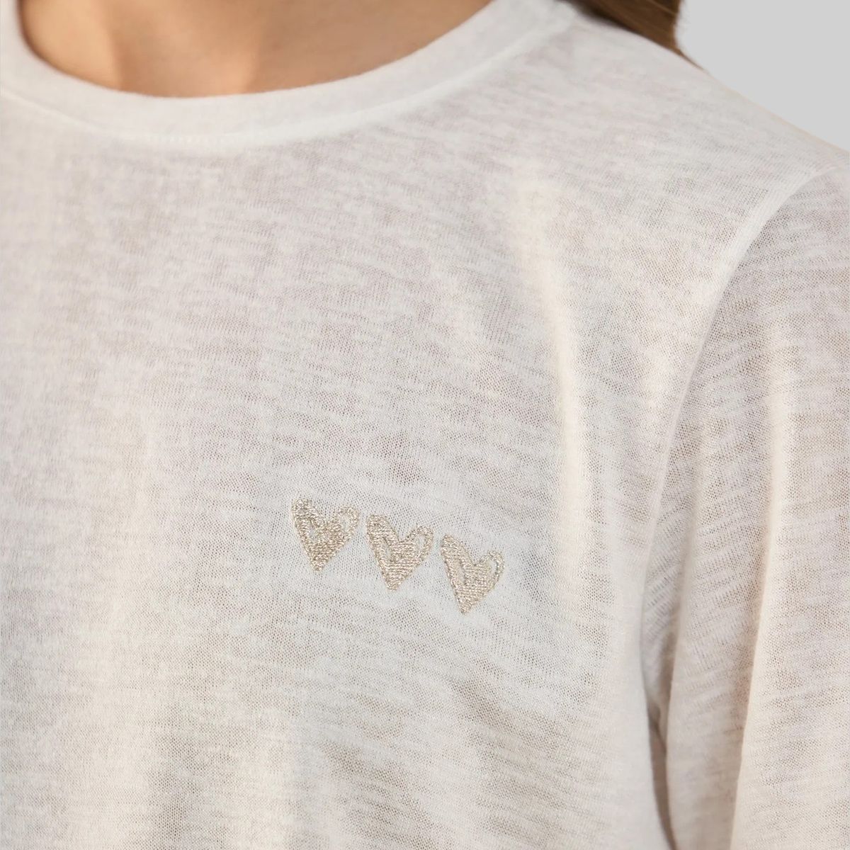 ESPRIT - Esprit Camiseta para Mujer con Leve Transparencia - Blusa para Dama Casual