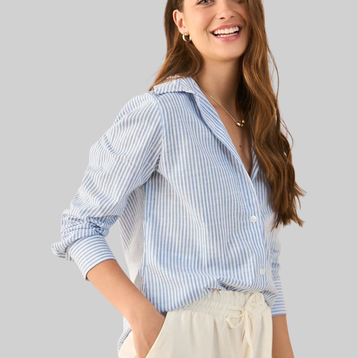 ESPRIT - Esprit Camisa para Mujer Diseño Abierto - Blusa para Dama Elegante