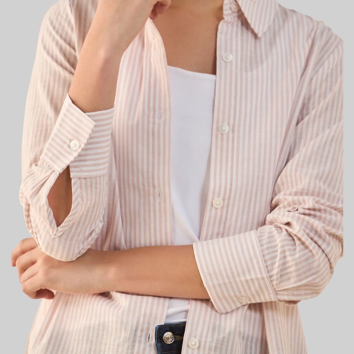 ESPRIT - Esprit Camisa para Mujer Diseño Abierto - Blusa para Dama Elegante