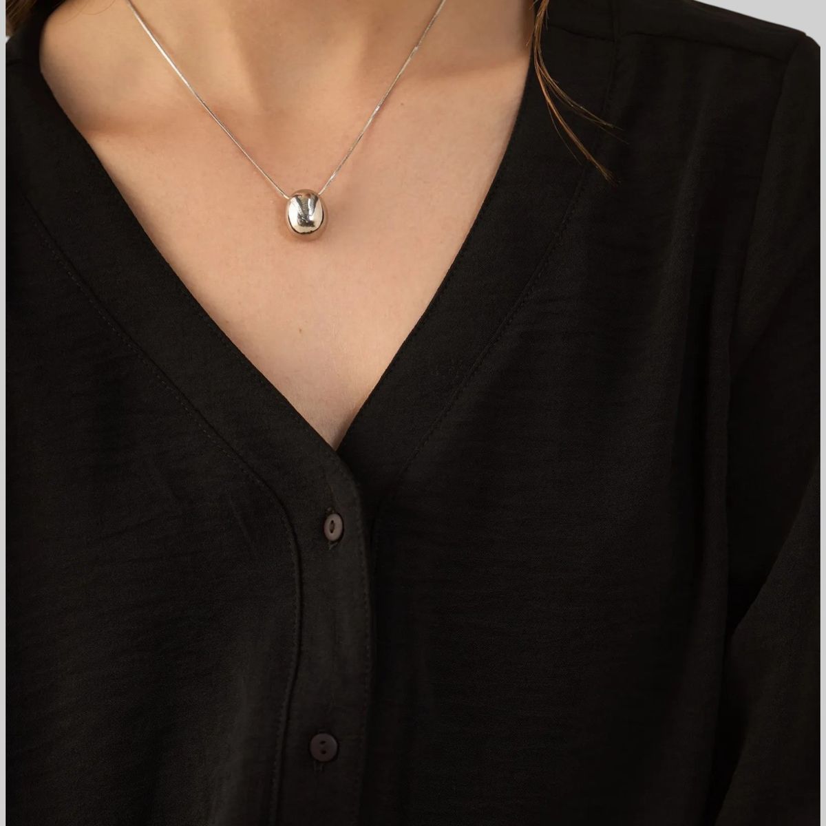 ESPRIT - Esprit Camisa para Mujer con Escote en V - Blusa para Dama Básica