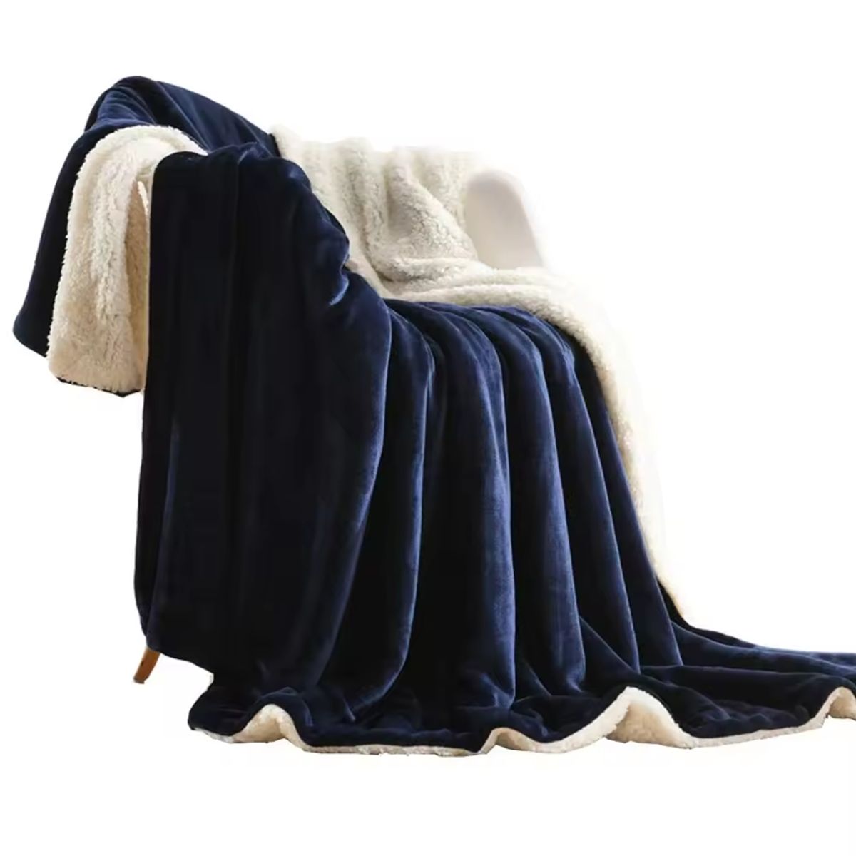 GENERICO - Cobija Sherpa Ovejera Premium Cama King 240x260