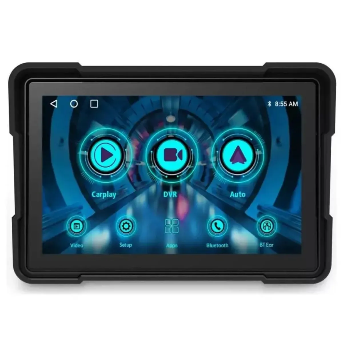 AMERICAN GENERICS - Navegador para moto pantalla táctil Android Apple play -CarPlay GPS