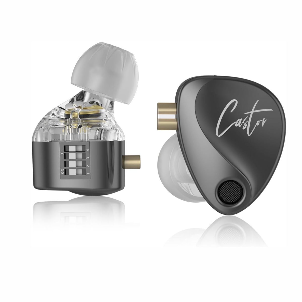 KZ - Audífonos Kz Castor Pure Bass negro Monitores In Ear Sin microfono