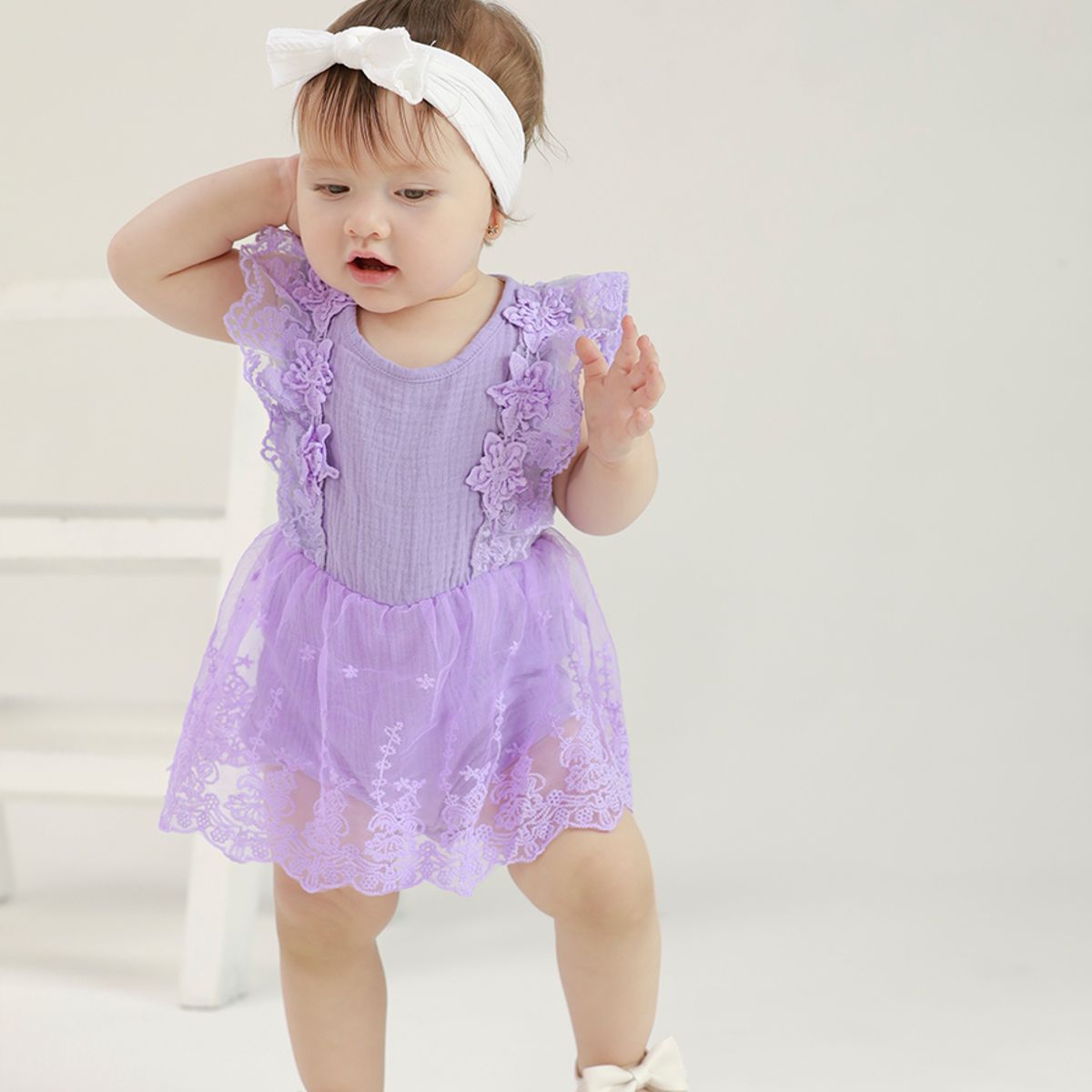 BABY SAMUU - Mameluco de Encaje - Meghan