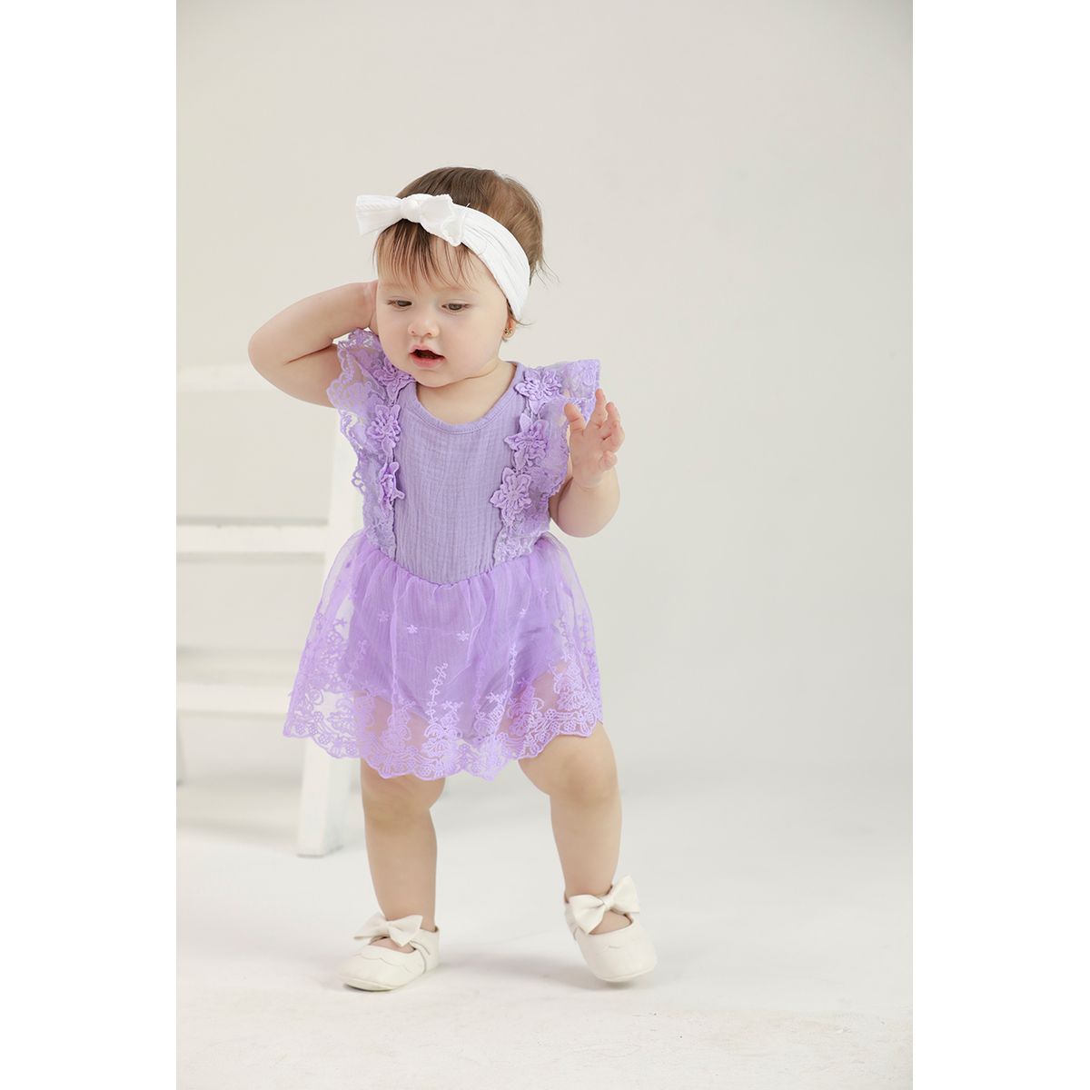 BABY SAMUU - Mameluco de Encaje - Meghan