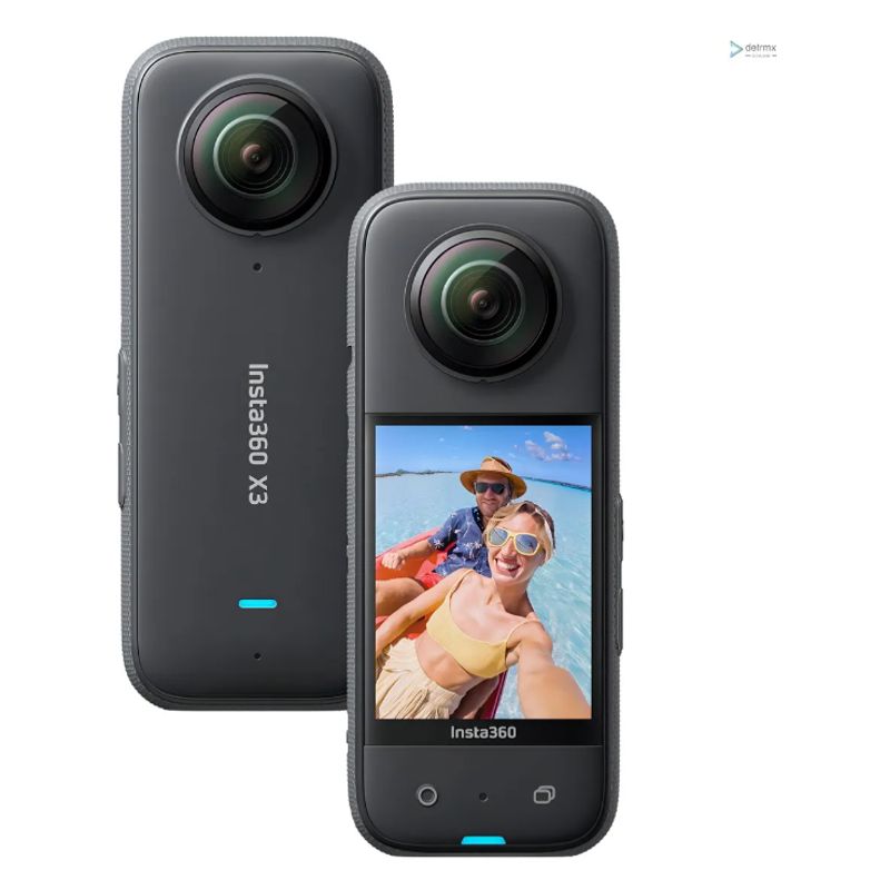 INSTA 360 - Insta360 X3- Cámara de acción impermeable 360 con sensores de 1/2 pulgada