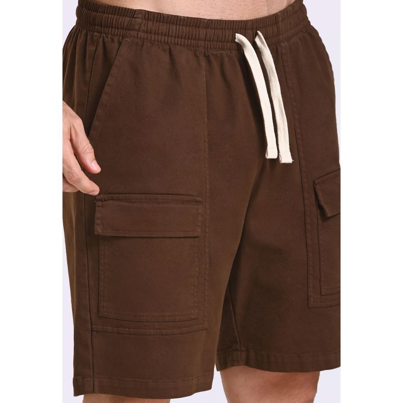 BELIFE - Bermuda cargo café en algodón para hombre