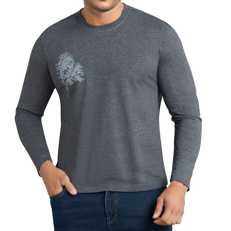 CROYDON - Camibuzo Simon Estampado Gris para Hombre Croydon