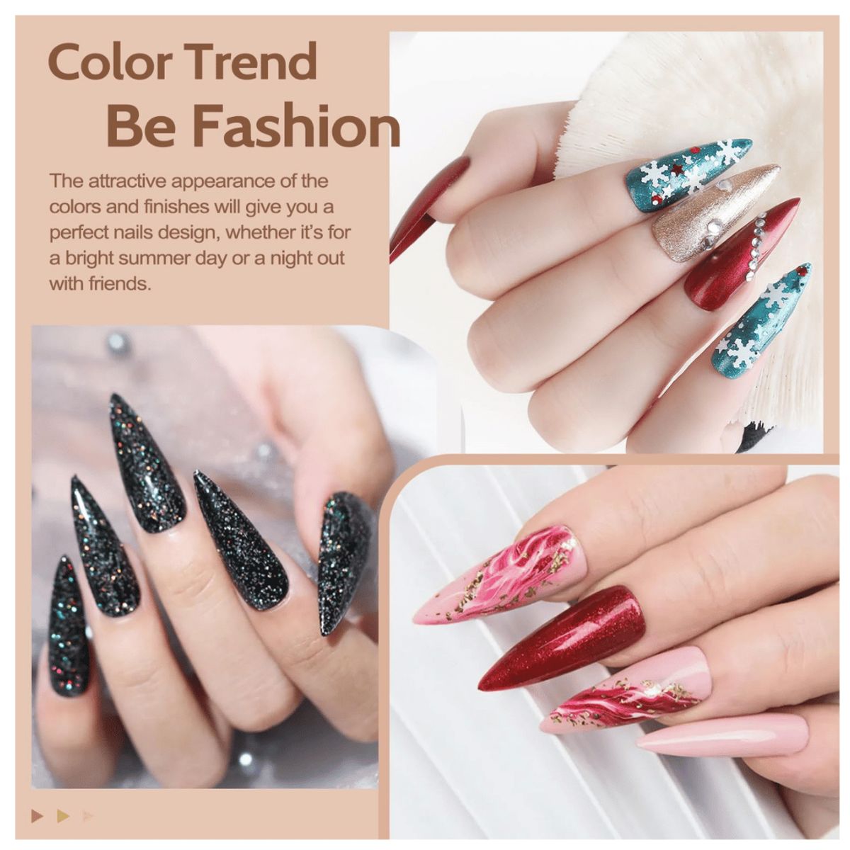 GEFU - Kit Esmaltes Semipermanente 73 Piezas Con Lampara Uñas 54w