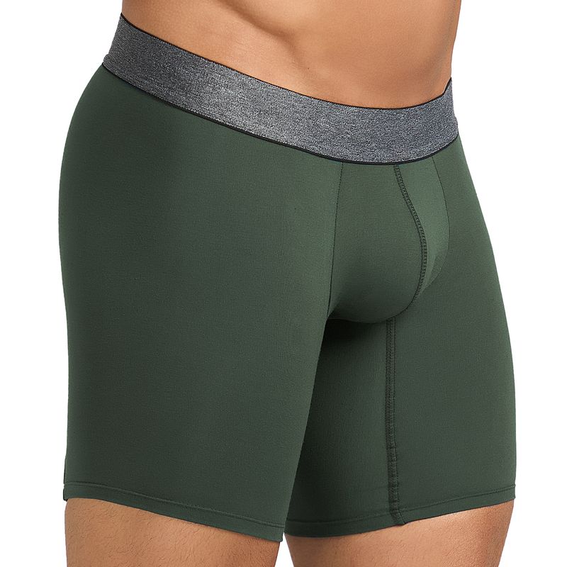 CROYDON - Boxer Martin Pack X2 Negro-Verde para Hombre Croydon