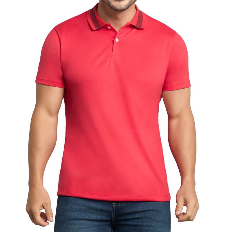 CROYDON - Camiseta Polo Pedro Rojo para Hombre Croydon