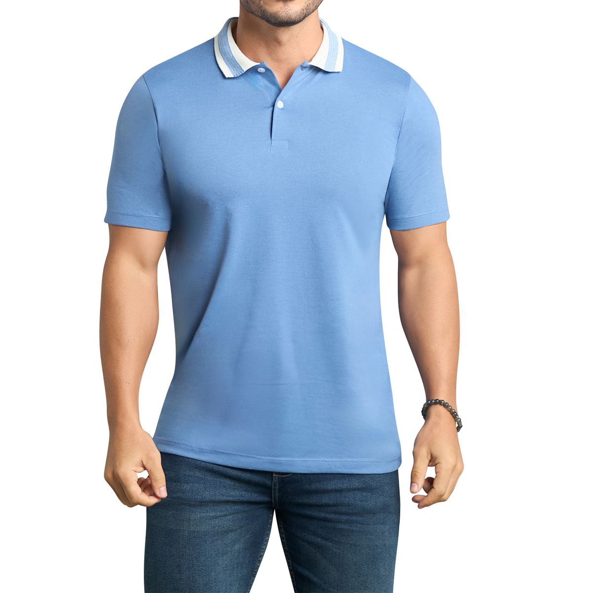CROYDON - Camiseta Polo Pedro Azul Croydon para Hombre