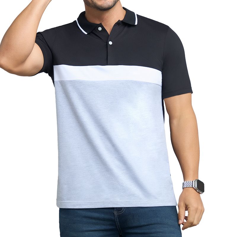 CROYDON - Camiseta Polo Diego Negro para Hombre Croydon