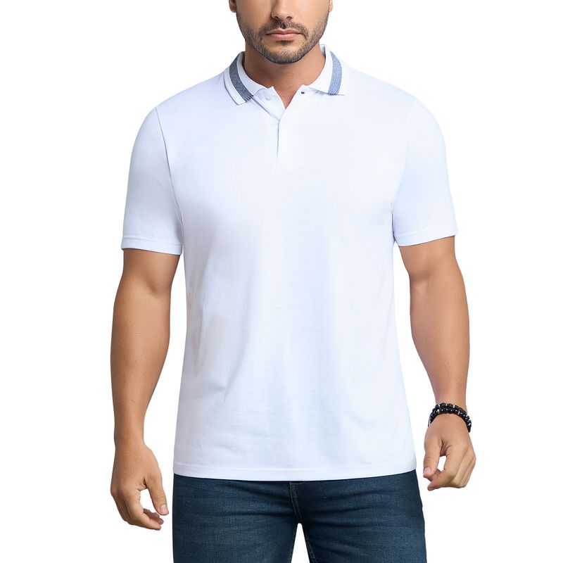 CROYDON - Camiseta Polo Pedro Blanco para Hombre Croydon
