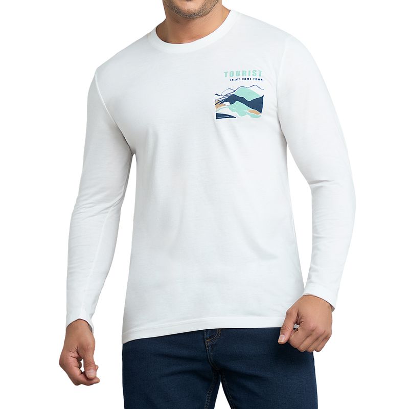 CROYDON - Camibuzo Antonio Estampado Blanco para Hombre Croydon