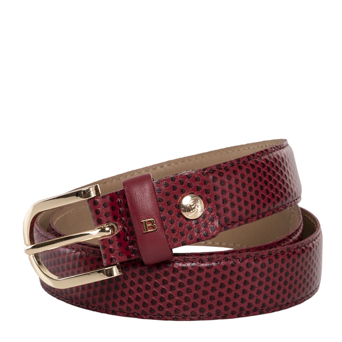 BOSI - Cinturón Para Mujer 645 Rojo Bosi