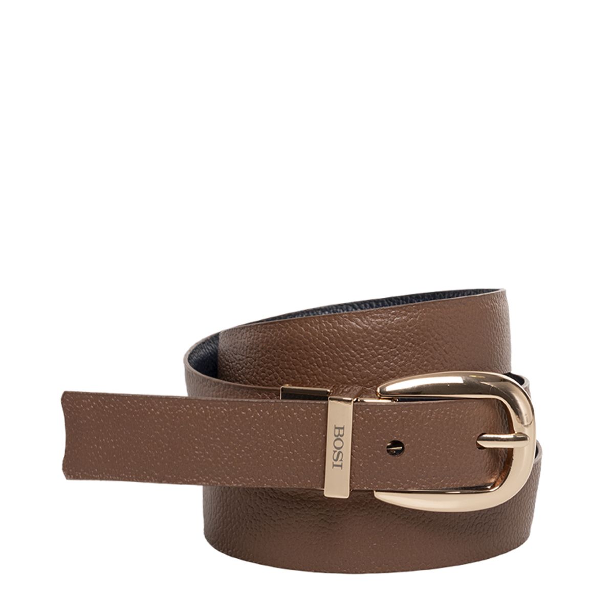 BOSI - Cinturón Doble Faz Para Mujer 676 Azul Y Miel Bosi