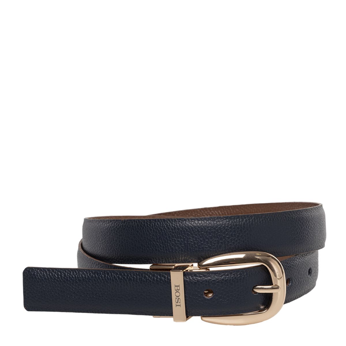 BOSI - Cinturón Doble Faz Para Mujer 676 Azul Y Miel Bosi