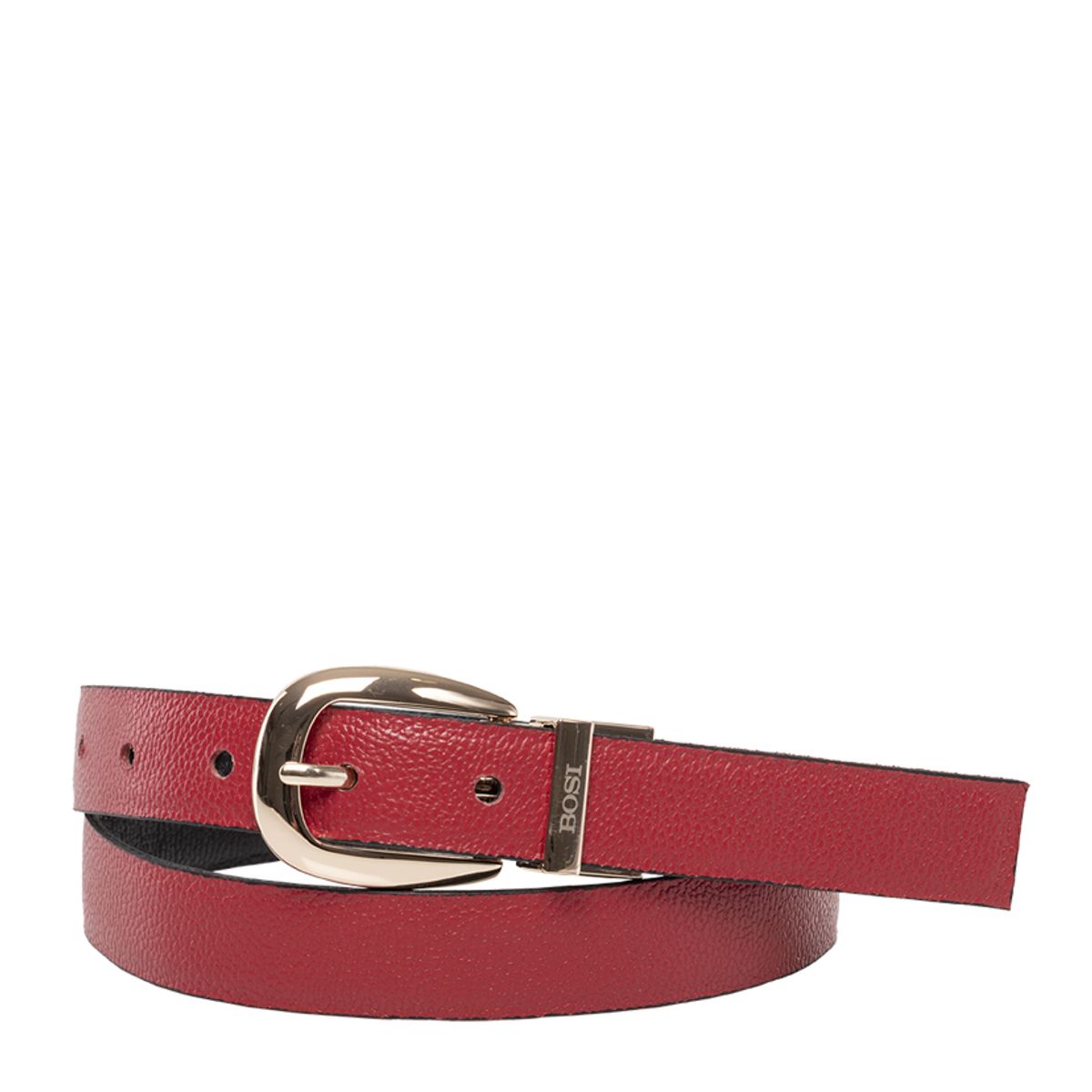 BOSI - Cinturón Doble Faz Para Mujer 676 Negro Y Rojo Bosi