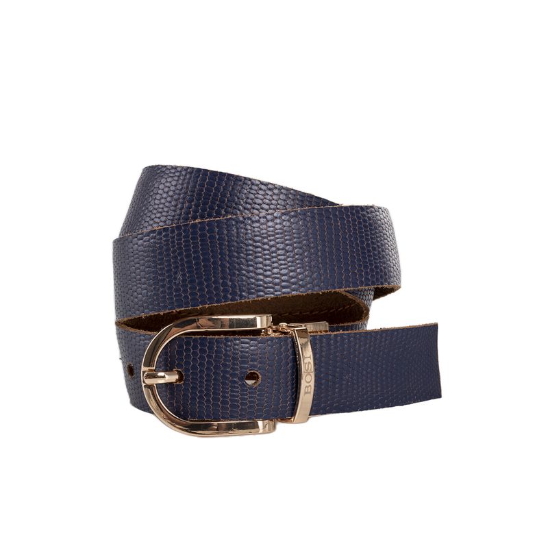 BOSI - Cinturón Doble Faz Para Mujer 655 Azul Bosi