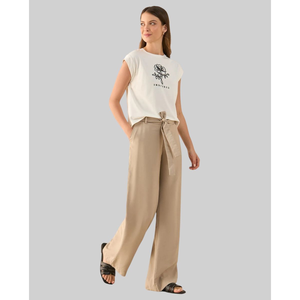 ESPRIT - Esprit Pantalón para Mujer con Elástico Posterior