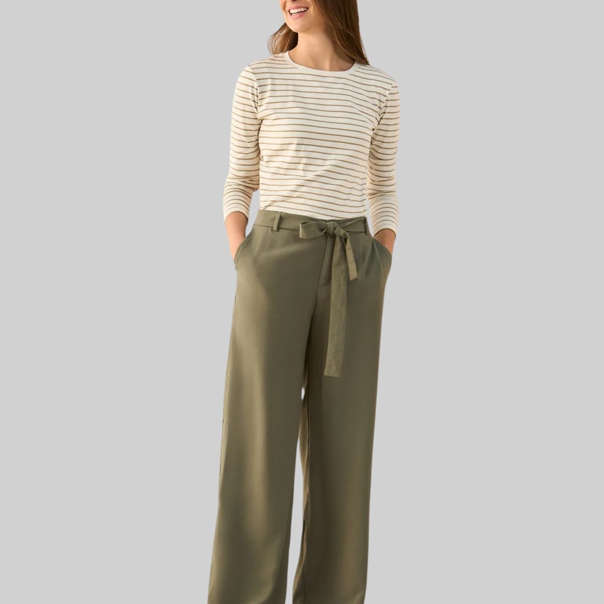 ESPRIT - Esprit Pantalón para Mujer con Elástico Posterior