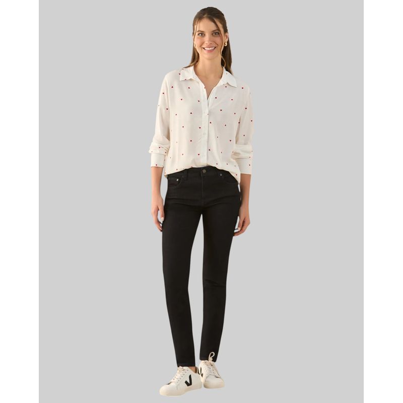 ESPRIT - Jean Esprit para Mujer Bota Recta Oscuro