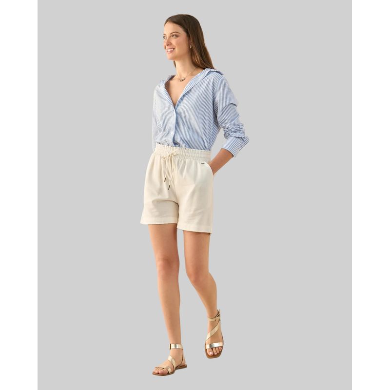 ESPRIT - Bermuda Short Esprit Mujer con Cordón Ajustable
