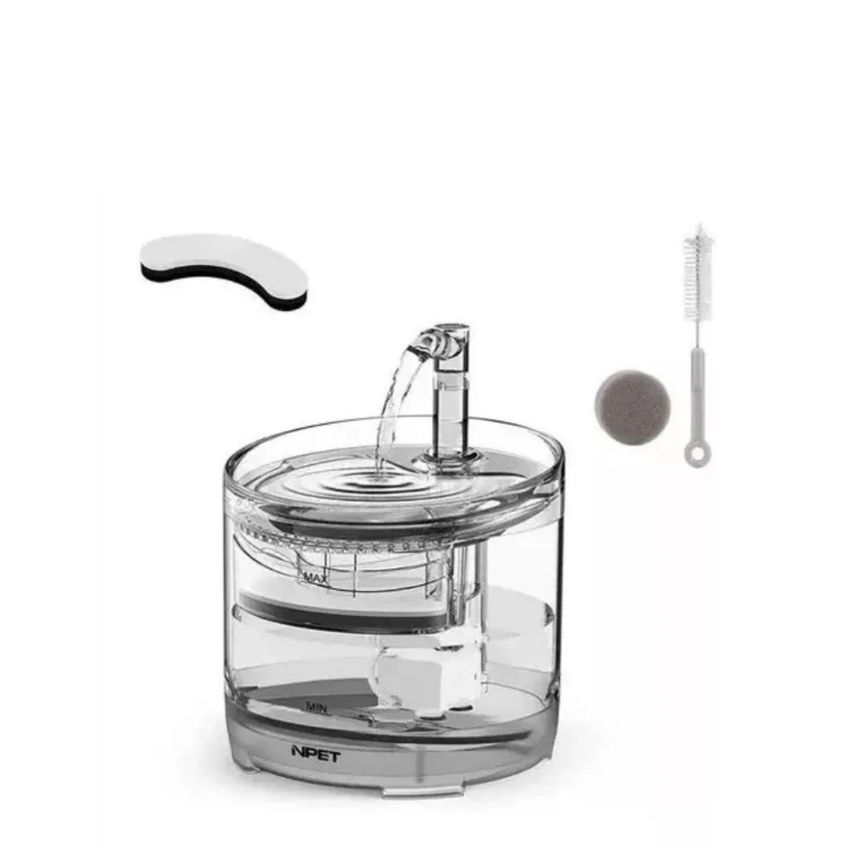 SKY - Fuente De Agua Para Mascotas Gatos Silencioso Automatico