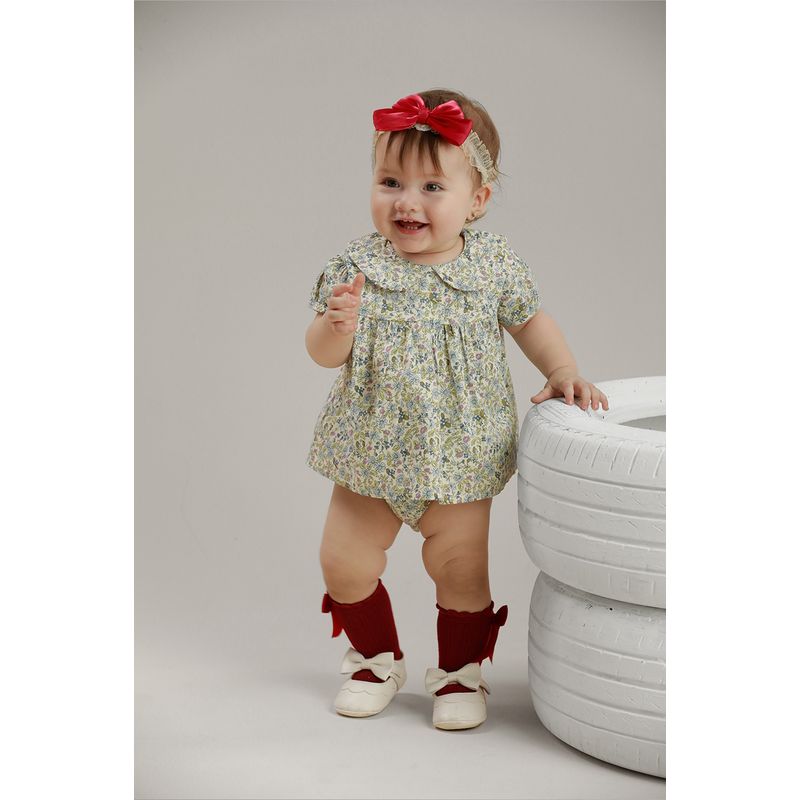 BABY SAMUU - Conjunto Blusa y Short Floral Abby