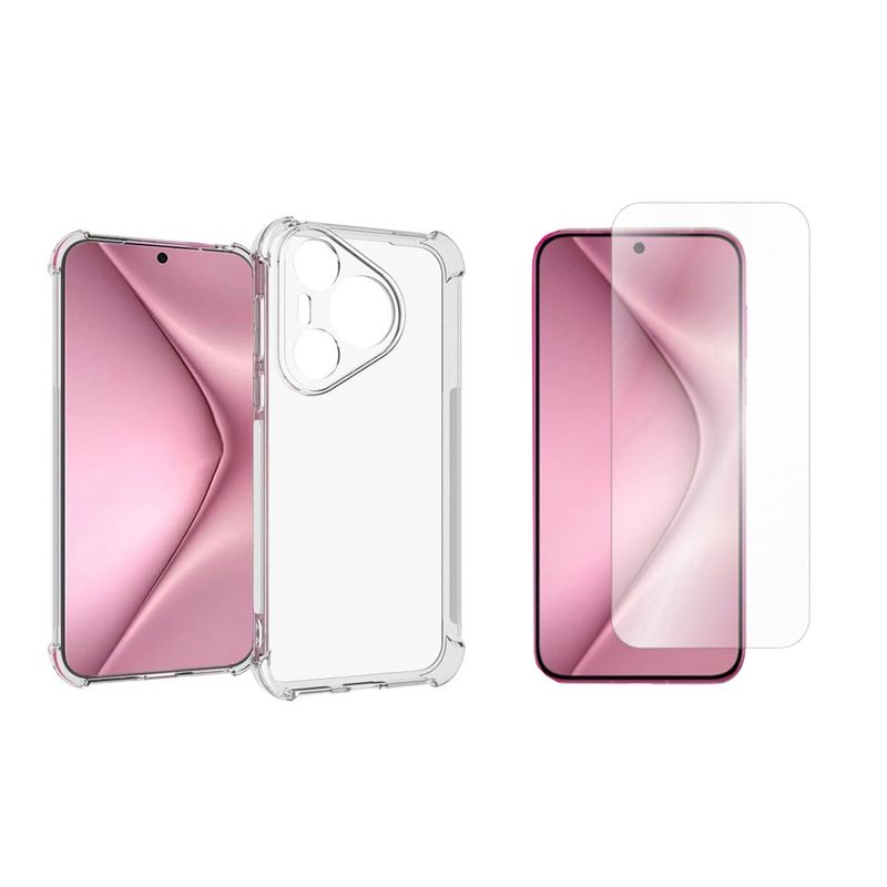 GENERICO - Funda Airbag Antichoque + Vidrio Templado Para Huawei Pura 70