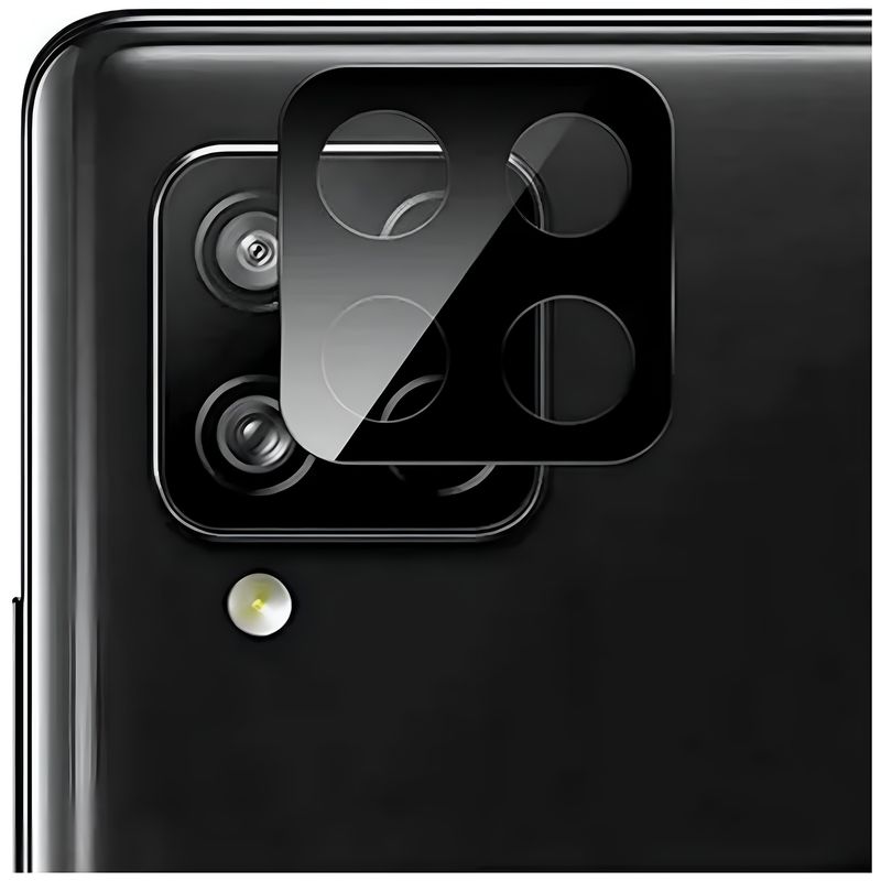 GENERICO - Vidrio Protector Cámara Compatible Con Samsung A12 Y M12 Borde Negro