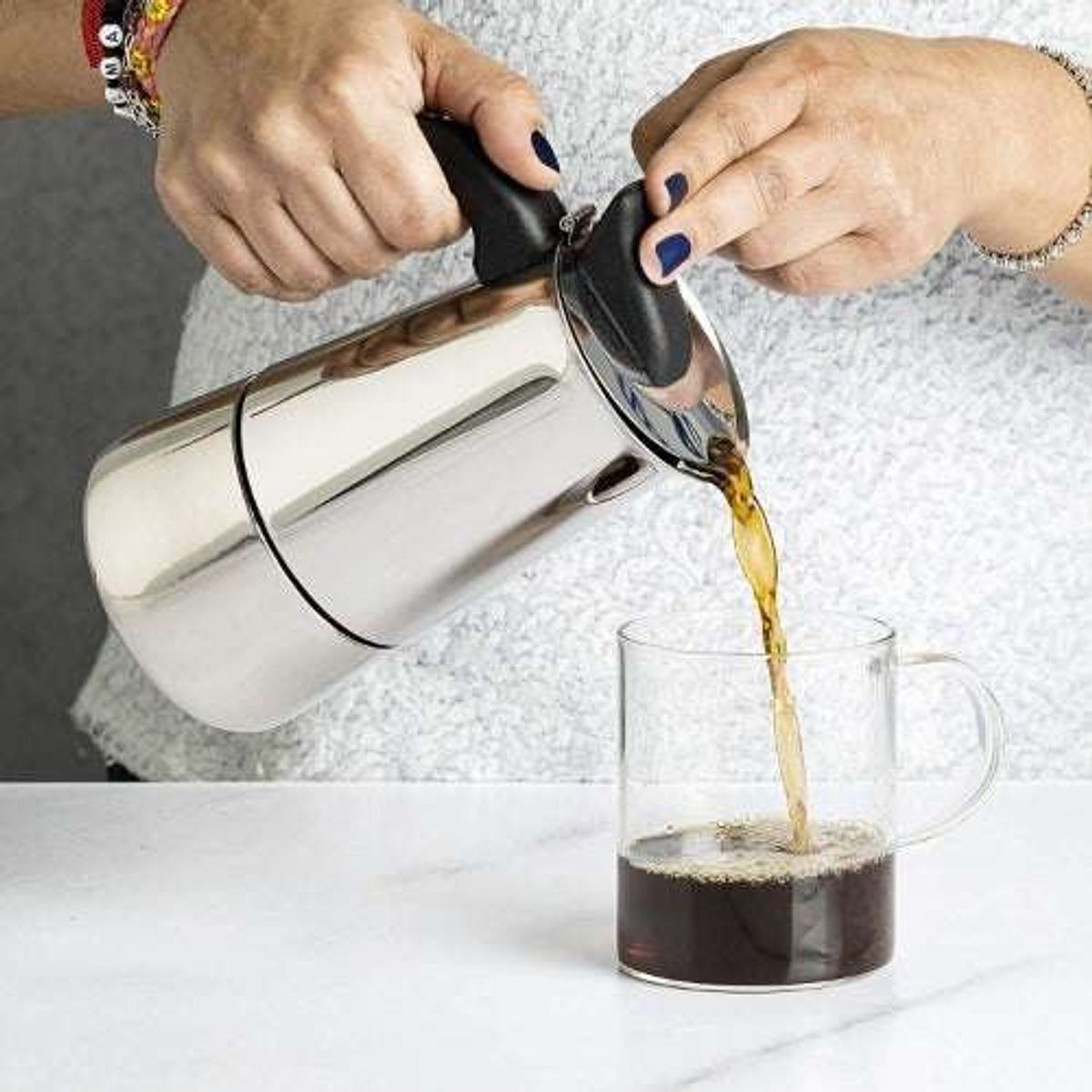 TIGRES DEL ASIA - CAFETERA ESPRESO ACERO 12 TAZAS