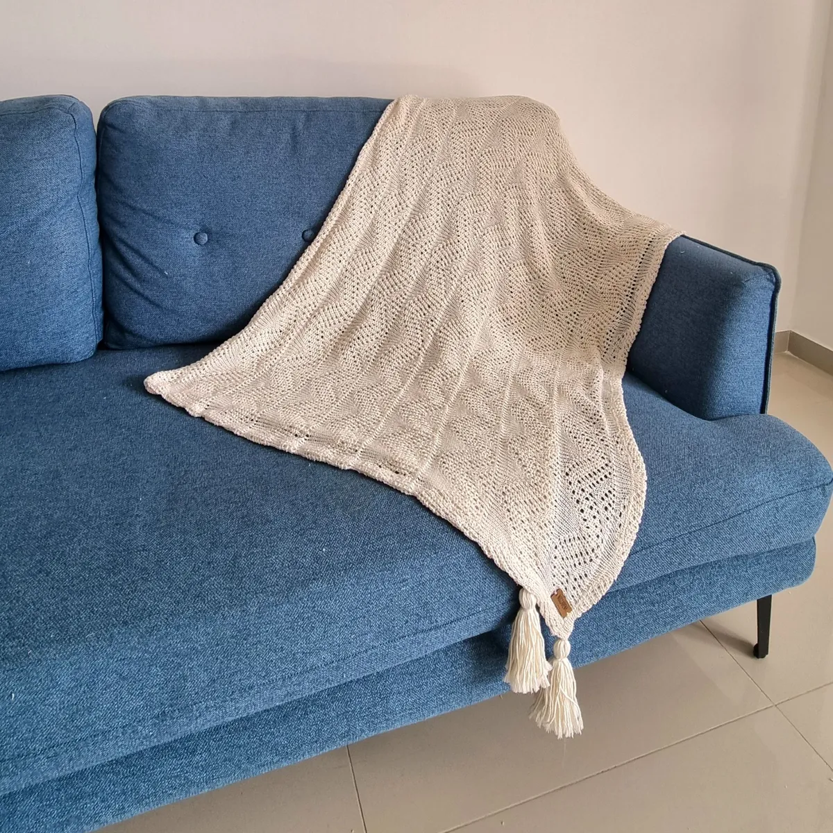 NOSSARENA - Manta Romance color beige 120x140mt