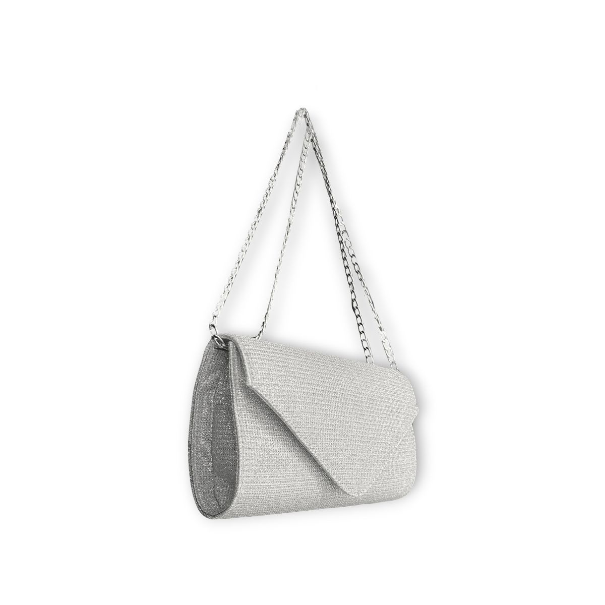 KARLA CHACON - Bolso Cartera Sobre Clutch elegante Karla Chacon Plateado Maite