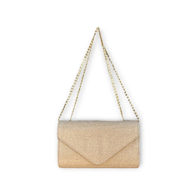 KARLA CHACON - Bolso Cartera Sobre Clutch elegante Karla Chacon Dorado Maite