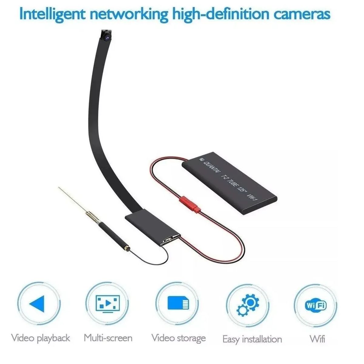 GENERICO - Mini Camara Espia Wifi Ip Hd 1080p 32gb Incluidos Color Negro