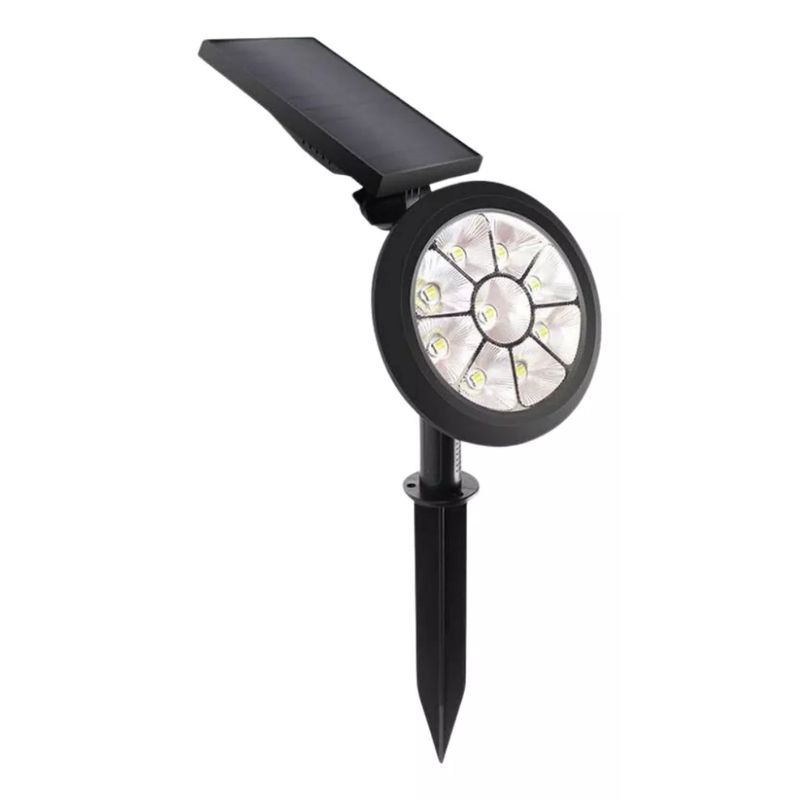 GENERICO - Lámpara Reflector Solar De Incrustar Jardín Multicolor Led