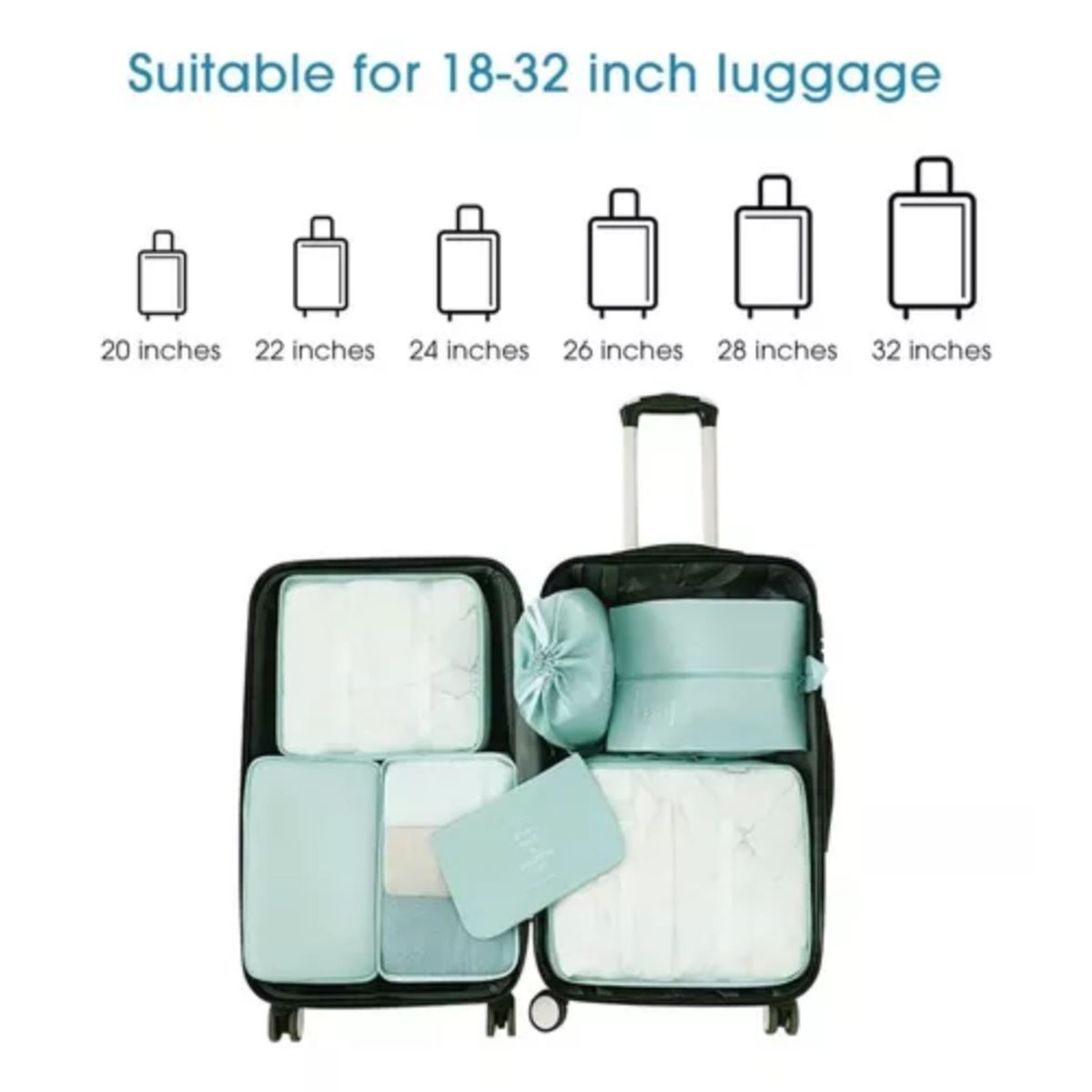 GENERICO - Organizador De Ropa Para Viaje De 11 Pcs Poliester