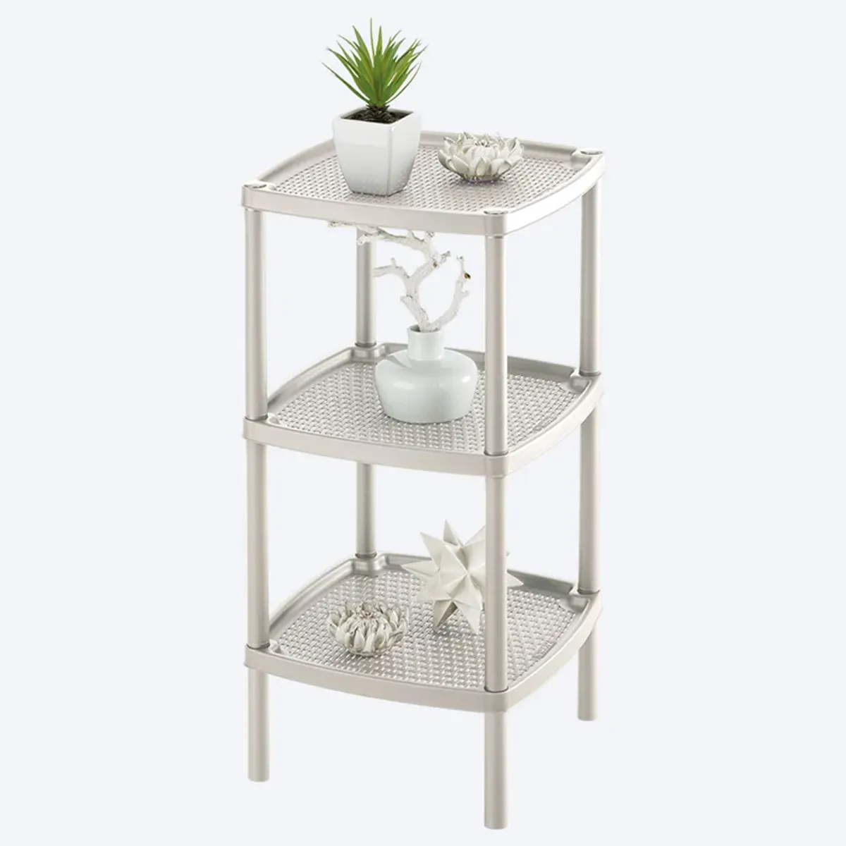 RIMAX - Mesa Multiusos 3 Niveles Rimax Taupe