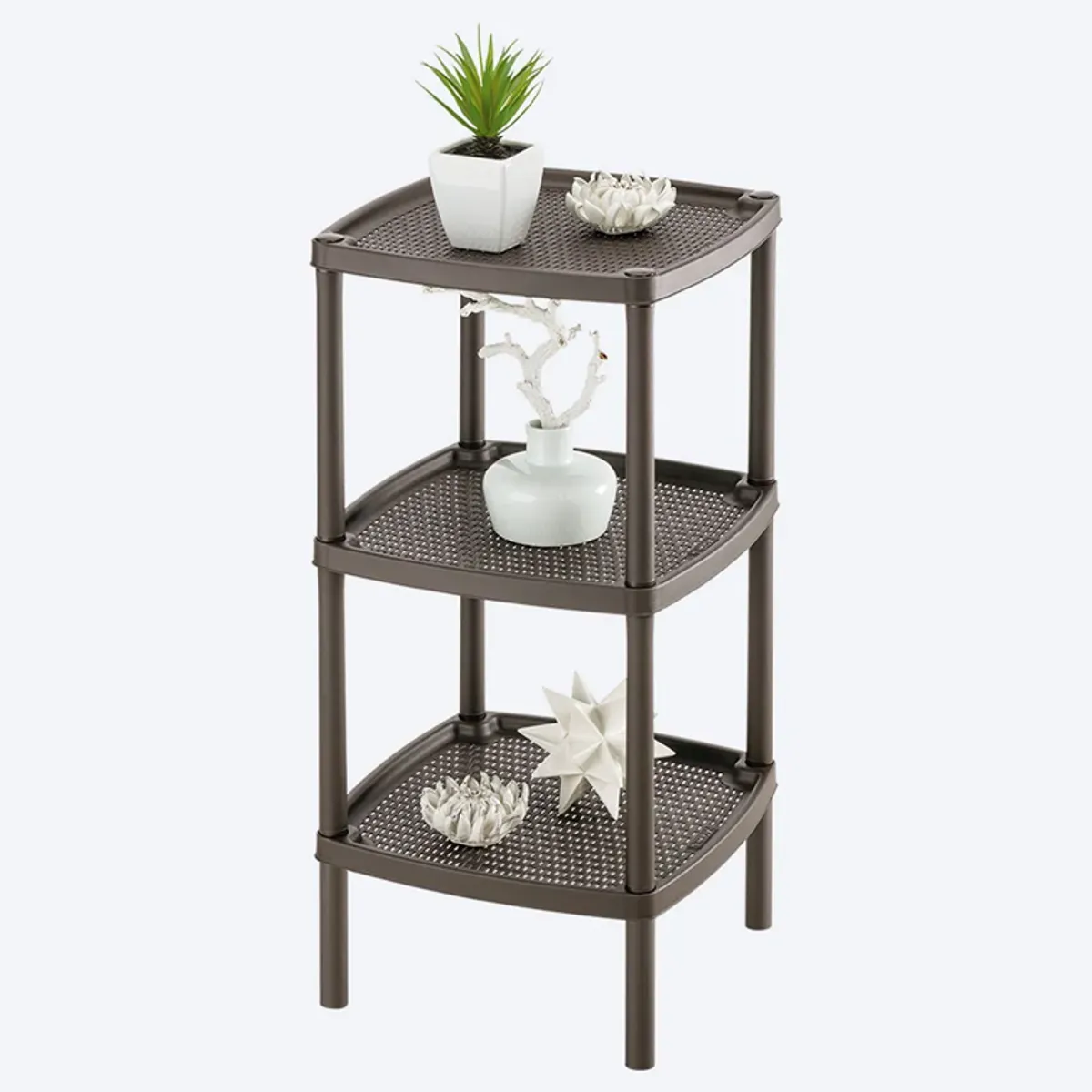 RIMAX - Mesa Multiusos 3 Niveles Rimax Mocca